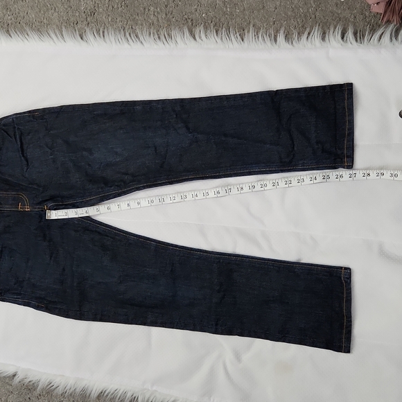 NUDIE BUTTON GRIM TIM ORGANIC DRY NAVY JEAN - Picture 11 of 14